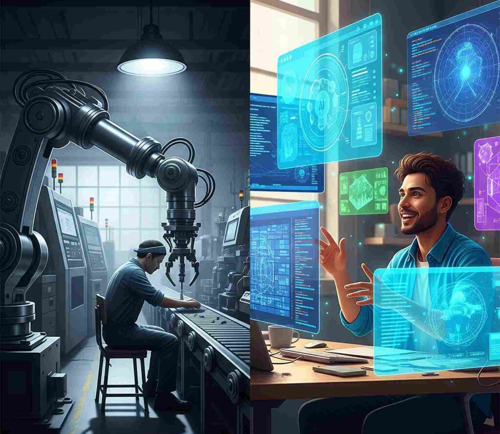 Jobs Most at Risk vs Jobs Enhanced by AI